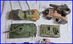 Vintage gi joe vehicle lot 1980 7 Ct Tanks Jeep More Incomplete