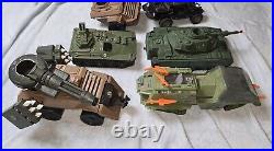 Vintage gi joe vehicle lot 1980 7 Ct Tanks Jeep More Incomplete