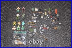 Vintage mixed toy lot featuring GI JOE, Battle Beast, and various accessories