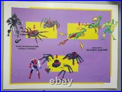 Vintage preproduction prototype Toy Biz Presentation Board Spider-man, Venom