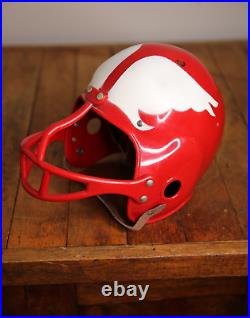 Vintage toy Space Helmet with wings chin strap football rocket red