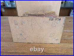 Vintage wooden toy figures Cottage with thatched roof The House that Jack Built