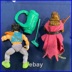 Vntg TMNT Action Figure Lot 1988 of 6 3 Soft head turtles 3 Hard Head Figs