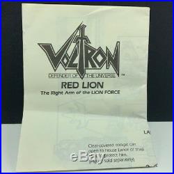 Voltron action figure panosh place world event vtg toy box nib Red Lion Keith