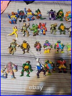 Vtg 138+ HUGE TMNT Teenage Mutant Ninja Turtles Figure Weapons & Accessories Lot