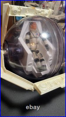 Vtg 1968 Mattel Major Matt Mason Space Bubble 6345 Box + Figure With Wires (Read)