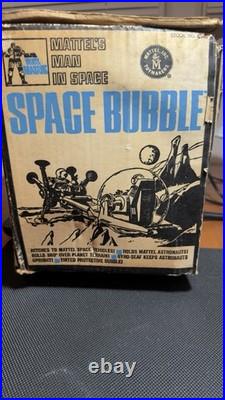 Vtg 1968 Mattel Major Matt Mason Space Bubble 6345 Box + Figure With Wires (Read)