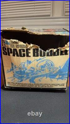 Vtg 1968 Mattel Major Matt Mason Space Bubble 6345 Box + Figure With Wires (Read)
