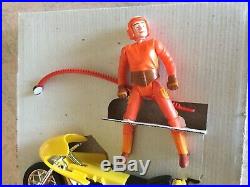 Vtg 1976 Kenner Ssp Wild Rider Cycle Stunt Show With 5 Classic Driver Figure