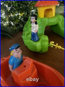 Vtg 1977 Playskool Gilligan's Floating Island Characters & Accessories Bath Toys