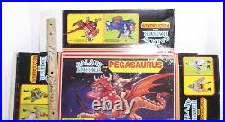 Vtg 1980's Galaxy Fighters Pegasaurus figure toy BOX ONLY, warriors, motu ko