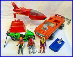 Vtg 1980s Kenner Parker Toys Inc M. A. S. K. Toy Lot Vehicles Action Figures Bike