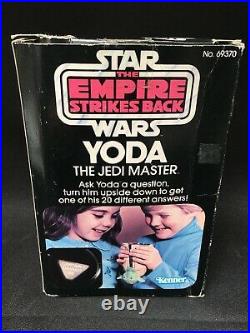 Vtg 1981 Star Wars Lucasfilms Yoda 8 Ball Fortune Teller Toy Jedi Figure Rare