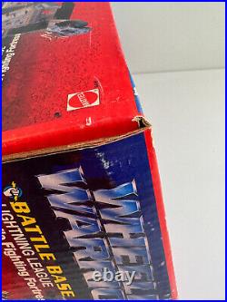 Vtg 1985 Mattel Wheeled Warriors Battle Base VEHICLE msib SEALED BOX toy