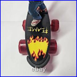 Vtg 1986 Playtime Motorized Skateboard Smack Ups Manny Manhole Rare 80s Banned