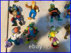 Vtg 1988-1992 TMNT Action Figure Lot of 44 + Case Accessories Playmates Toys