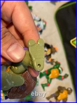 Vtg 1988-1992 TMNT Action Figure Lot of 44 + Case Accessories Playmates Toys