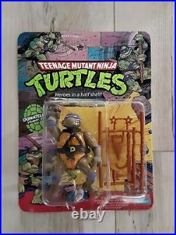 Vtg 1988 Tmnt Donatello Weapon Bo Unpunched Moc Teenage Mutant Ninja Turtles