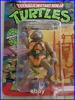 Vtg 1988 Tmnt Donatello Weapon Bo Unpunched Moc Teenage Mutant Ninja Turtles