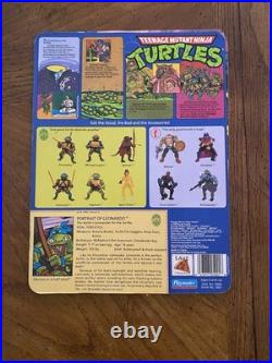 Vtg 1988 complete TMNT Set 4 Figures Lot W 10 Back Cardback w weapon racks