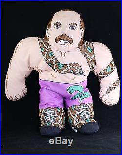 Vtg 1990 Tonka WWF JAKE THE SNAKE ROBERTS Wrestling Buddies Plush Toy Figure WWE