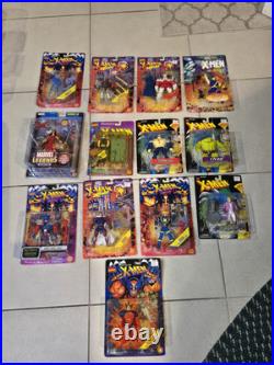 Vtg 1990's Marvel Toy Biz Mixed Lot of 13 Action Figures NEW Factory Sealed NOS