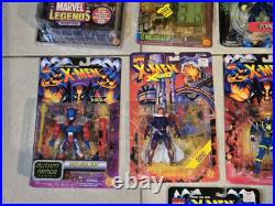Vtg 1990's Marvel Toy Biz Mixed Lot of 13 Action Figures NEW Factory Sealed NOS
