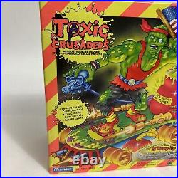 Vtg 1991 Sealed Open Box NEW Playmates Toxic Crusader Crusaderskater