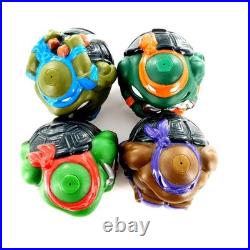 Vtg 1991 Teenage Mutant Ninja Turtles TMNT Sewer Sports Ball Lot Of 4 Full Set