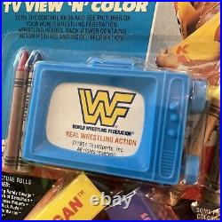 Vtg 1991 WWF TV VIEW'N' COLOR TOY PLAYSET COLORING PAD NOT HASBRO FIGURE RARE