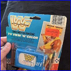 Vtg 1991 WWF TV VIEW'N' COLOR TOY PLAYSET COLORING PAD NOT HASBRO FIGURE RARE