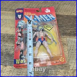 Vtg 1993 Toy Biz X-Men Wolverine Weapon X 4th Edition Blue Shorts Silver Cables