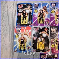 Vtg 1995-1999 WWF BEND-EMS Just Toys Justoys Series Figure Lot Of 12