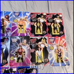 Vtg 1995-1999 WWF BEND-EMS Just Toys Justoys Series Figure Lot Of 12
