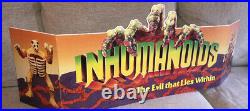 Vtg Hasbro 1986 INHUMANOIDS Figure 4 Feet Long Sign Toy Store Display unused