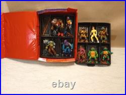 Vtg Lot of 10 Teenage Mutant Ninja Turtles TMNT 1988 Action Figures in Carrier