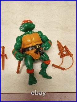 Vtg Lot of 10 Teenage Mutant Ninja Turtles TMNT 1988 Action Figures in Carrier