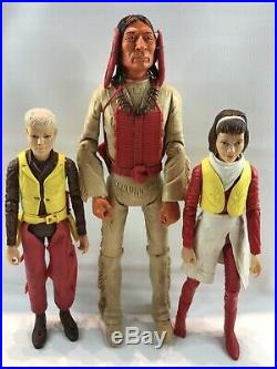 Vtg Marx Action Figure Johnny West Indians Cowboy Lot of 6 Geronimo Sam Cobra