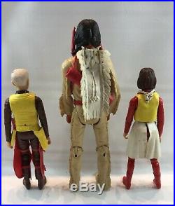 Vtg Marx Action Figure Johnny West Indians Cowboy Lot of 6 Geronimo Sam Cobra