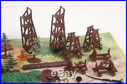 Vtg Marx KNIGHTS & VIKINGS Miniature Play Set w Handpainted Figures, Castle MORE