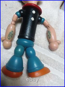 Vtg Original 1932 Popeye the sailor Chein 8 wooden doll cartoon figure