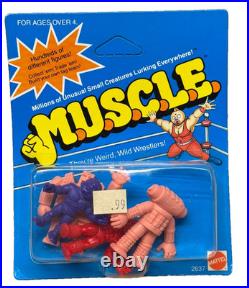 Vtg Original 1985 Mattel MUSCLE Action Figures 4 Pack No 2637 Sealed MOC