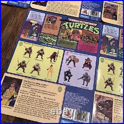 Vtg Playmates 1988 TMNT Ninja Turtles 10-back Cardback Set Of 10x Uncut Cards