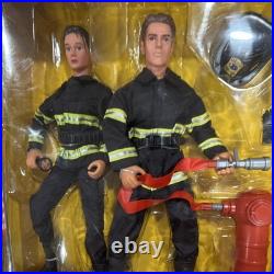 Vtg Power Team Elite GI Joe 12 Firefighter Action Figure Accessory Toy Lot NIB