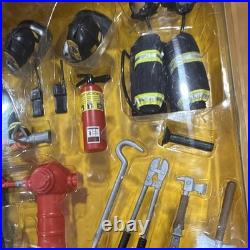 Vtg Power Team Elite GI Joe 12 Firefighter Action Figure Accessory Toy Lot NIB