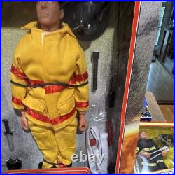 Vtg Power Team Elite GI Joe 12 Firefighter Action Figure Accessory Toy Lot NIB