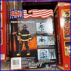 Vtg Power Team Elite GI Joe 12 Firefighter Action Figure Accessory Toy Lot NIB