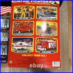 Vtg Power Team Elite GI Joe 12 Firefighter Action Figure Accessory Toy Lot NIB