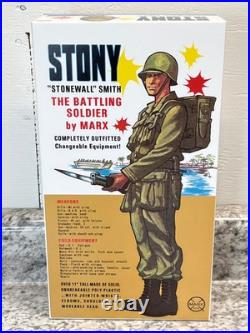 Vtg + Repro Marx Stony Stonewall Smith Marx with Box Manual 40 Accessories