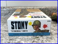 Vtg + Repro Marx Stony Stonewall Smith Marx with Box Manual 40 Accessories